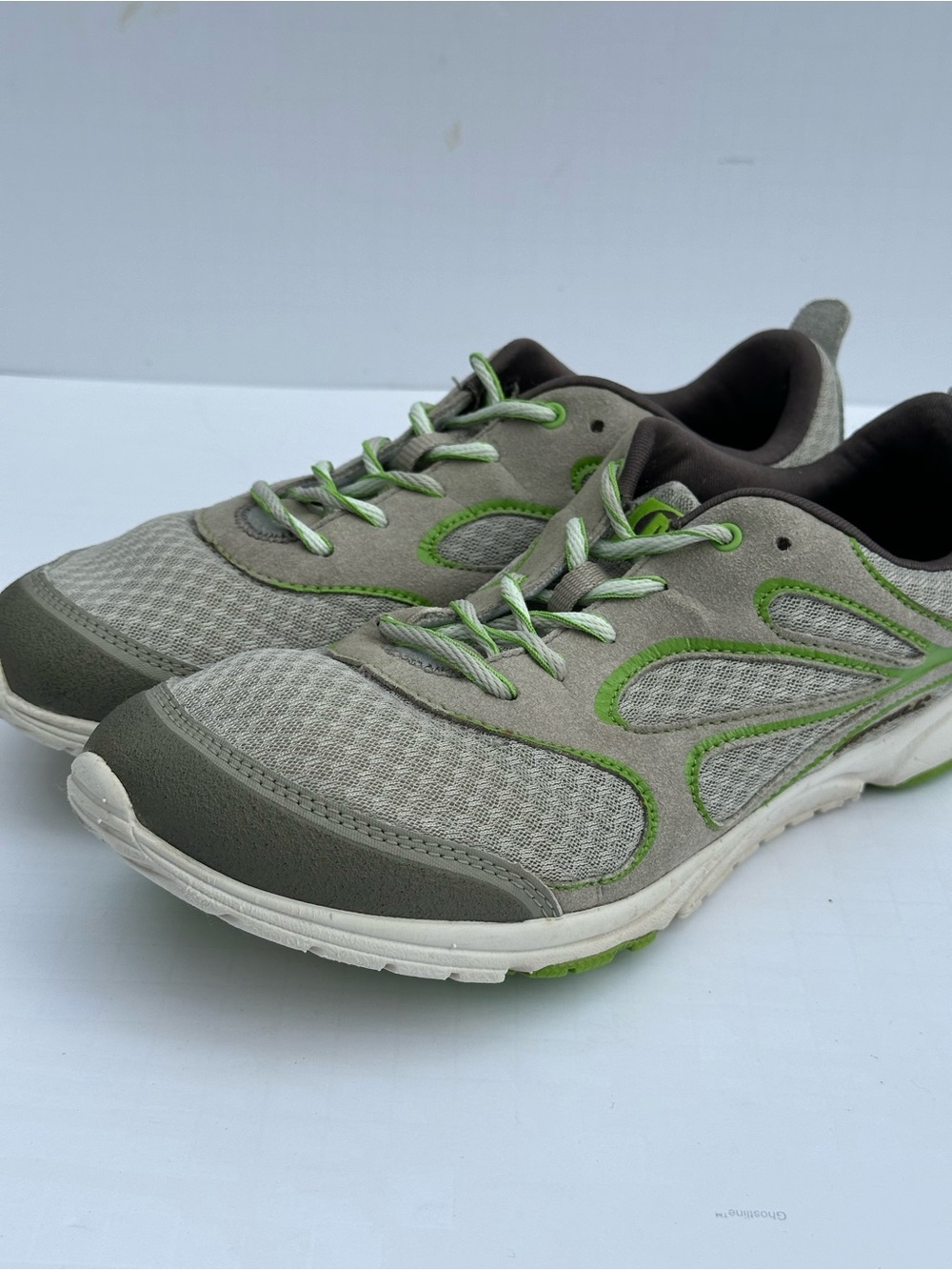 Merrell Bare Access Arc 4 Gray Lime Green Minimalist Trail Shoes Women’s 9